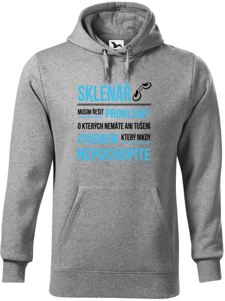 Pánská mikina Musím řešit problémy - sklenář