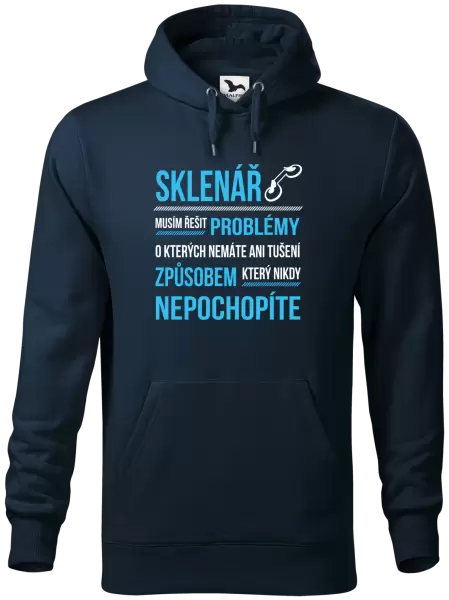 Pánská mikina Musím řešit problémy - sklenář