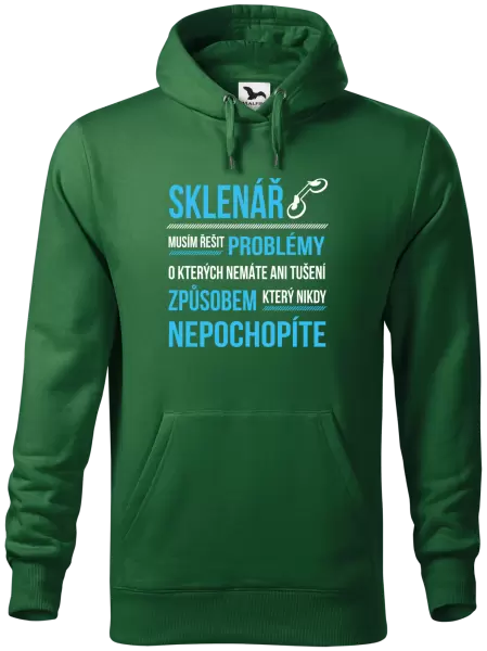 Pánská mikina Musím řešit problémy - sklenář