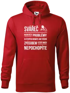 Pánská mikina Malfini Cape Musím řešit problémy - svářeč
