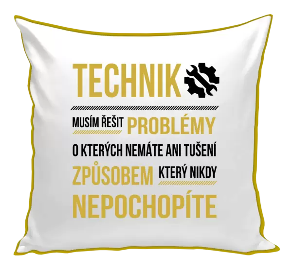 Polštář Musím řešit problémy - technik