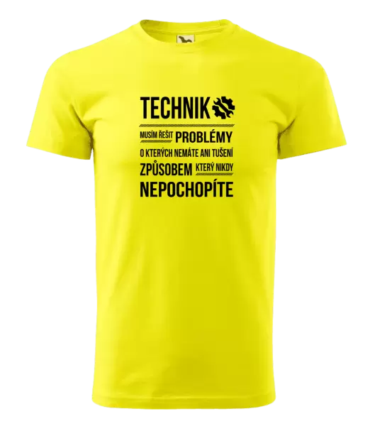 Pánské tričko Musím řešit problémy - technik