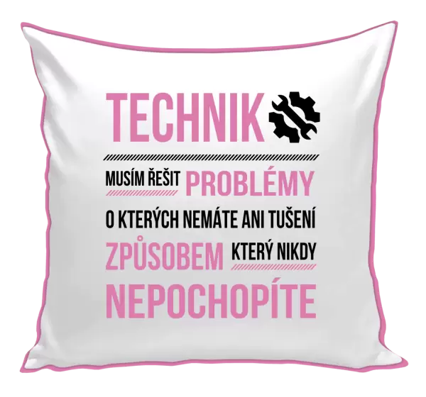 Polštář Musím řešit problémy - technik