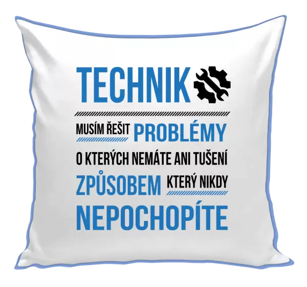 Polštář Musím řešit problémy - technik