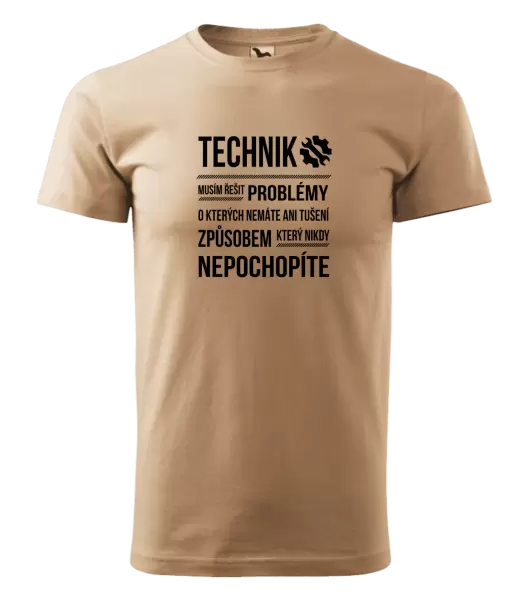 Pánské tričko Musím řešit problémy - technik