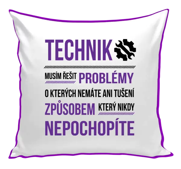 Polštář Musím řešit problémy - technik