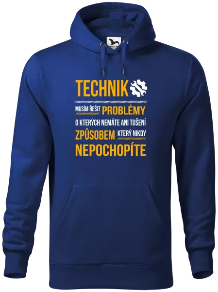 Pánská mikina Musím řešit problémy - technik