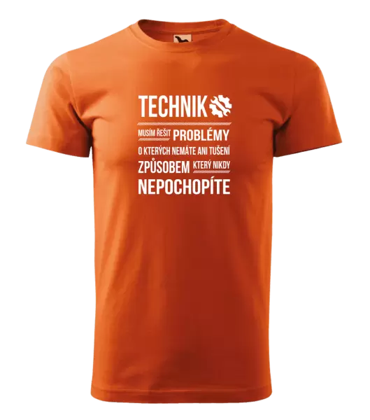 Pánské tričko Musím řešit problémy - technik