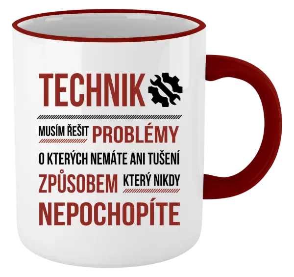 Hrnek Musím řešit problémy - technik