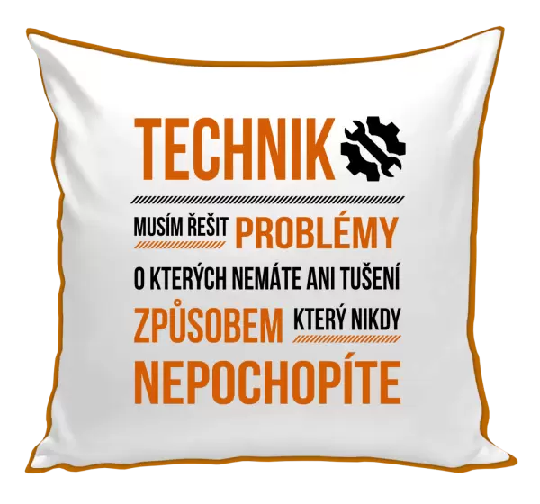 Polštář Musím řešit problémy - technik