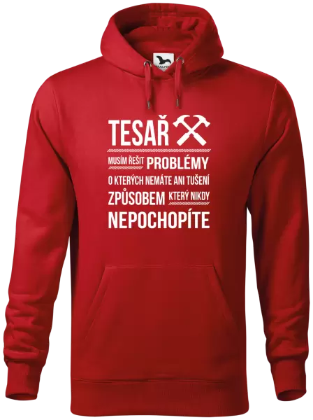 Pánská mikina Musím řešit problémy - tesař