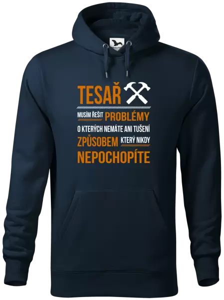 Pánská mikina Musím řešit problémy - tesař