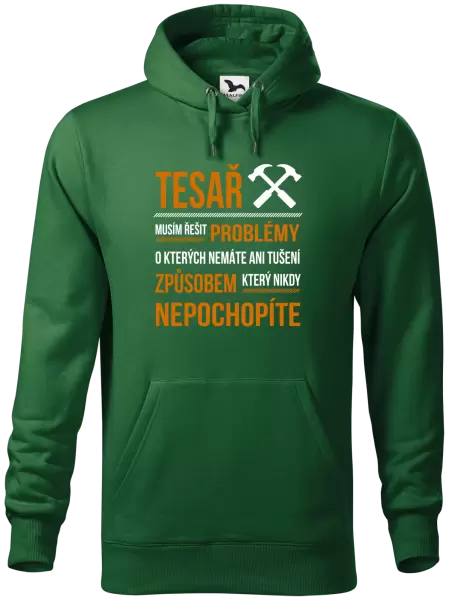 Pánská mikina Musím řešit problémy - tesař