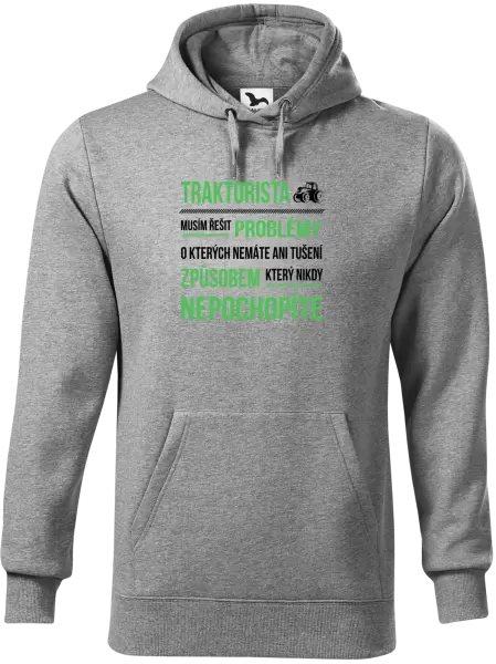 Pánská mikina Musím řešit problémy- traktorista