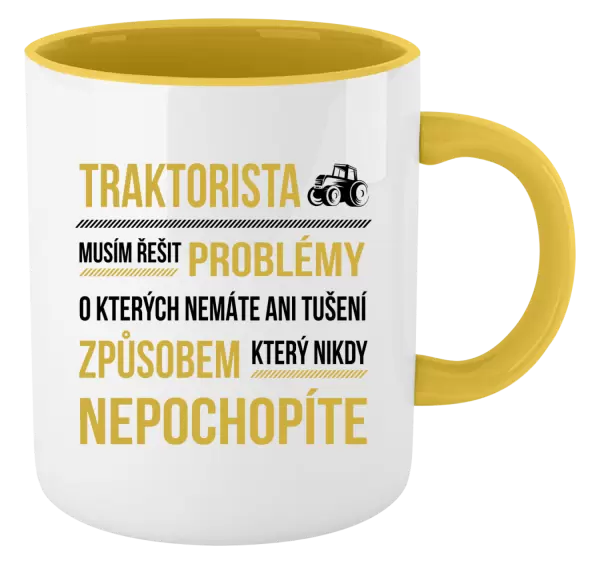 Hrnek Musím řešit problémy- traktorista