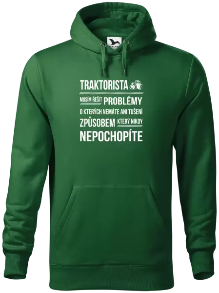 Pánská mikina Musím řešit problémy- traktorista