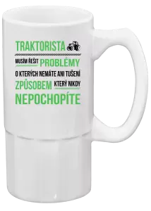 Půllitr Musím řešit problémy- traktorista