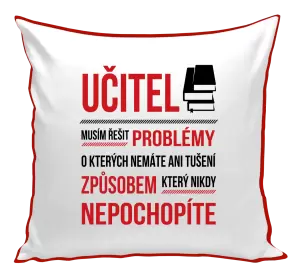 Polštář Musím řešit problémy - učitel