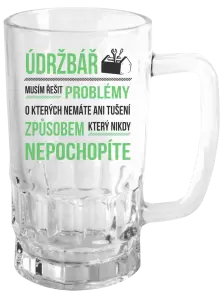 Půllitr Musím řešit problémy - údržbář