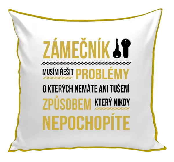 Polštář Musím řešit problémy - zámečník