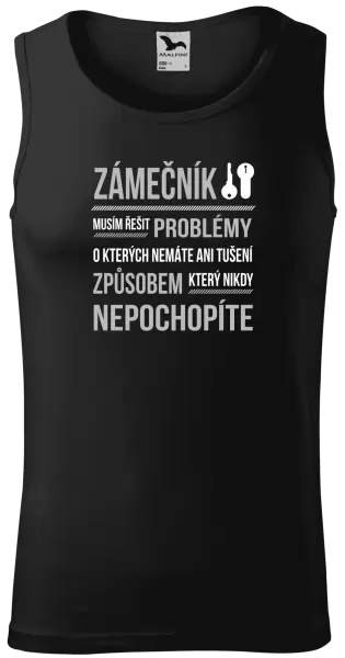 Pánské tílko Musím řešit problémy - zámečník