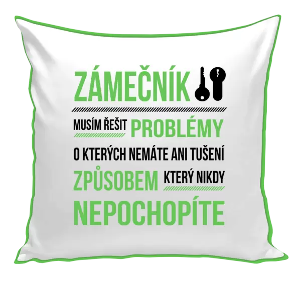 Polštář Musím řešit problémy - zámečník