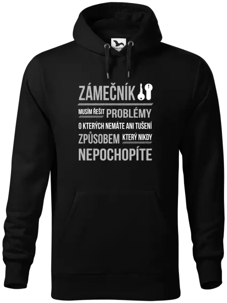 Pánská mikina Musím řešit problémy - zámečník