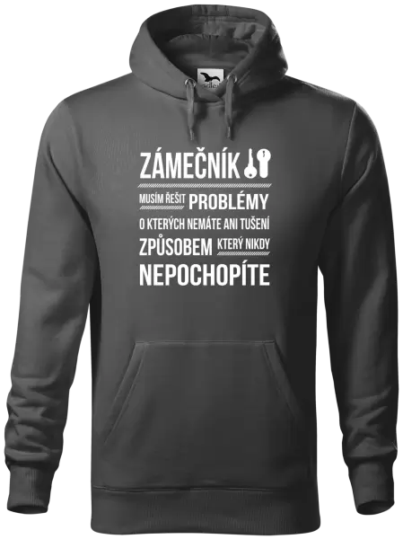 Pánská mikina Musím řešit problémy - zámečník