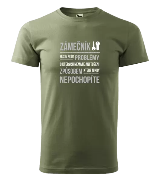 Pánské tričko Musím řešit problémy - zámečník