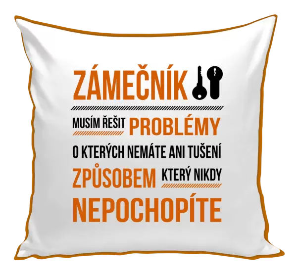 Polštář Musím řešit problémy - zámečník