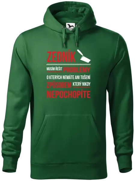 Pánská mikina Musím řešit problémy - zedník