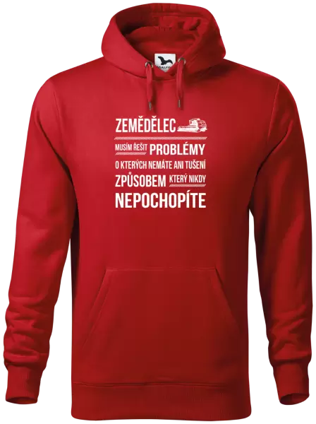 Pánská mikina Musím řešit problémy - zemědělec