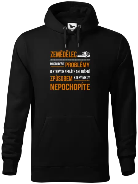 Pánská mikina Musím řešit problémy - zemědělec