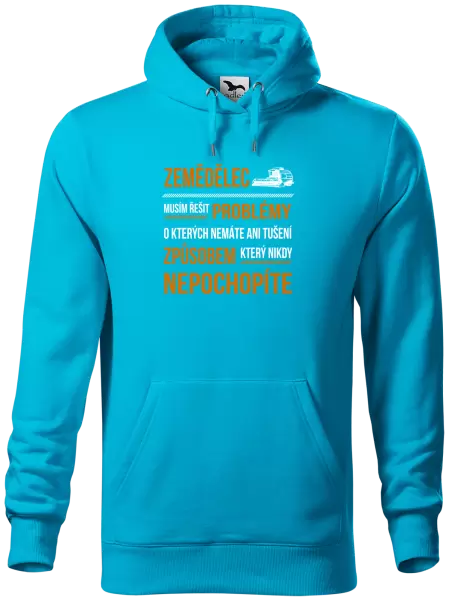 Pánská mikina Musím řešit problémy - zemědělec