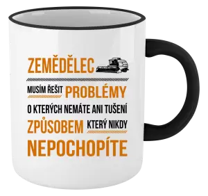 Hrnek Musím řešit problémy - zemědělec