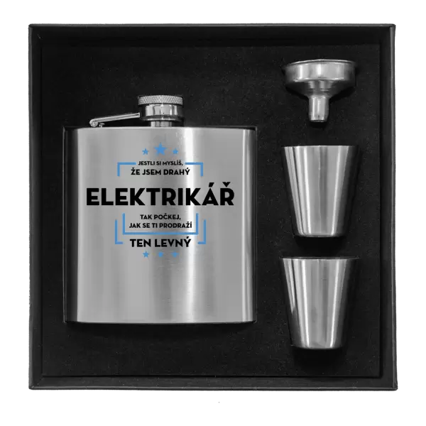 Placatka v krabičce Jestli si myslíš, že jsem drahý - elektrikář