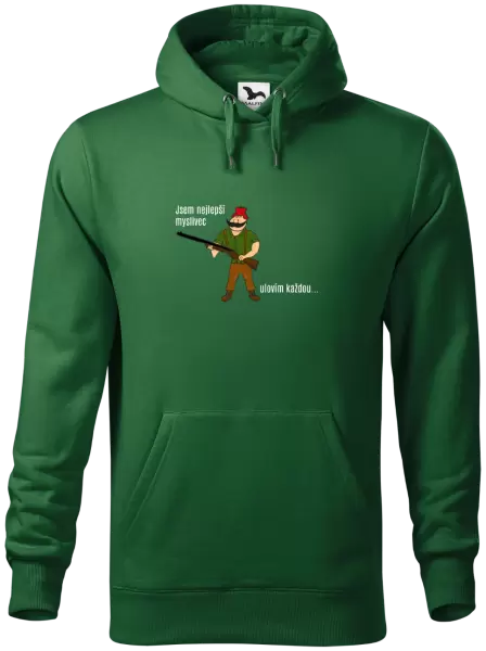 Pánská mikina Jsem nejlepší myslivec... ulovím každou.