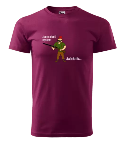 Pánské tričko Jsem nejlepší myslivec... ulovím každou.