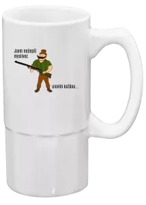 Půllitr Jsem nejlepší myslivec... ulovím každou.