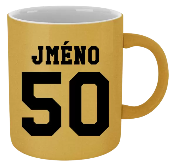 Metalický hrnek Věk a jméno