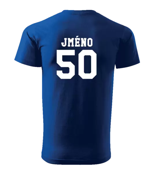Pánské narozeninové tričko Věk a jméno