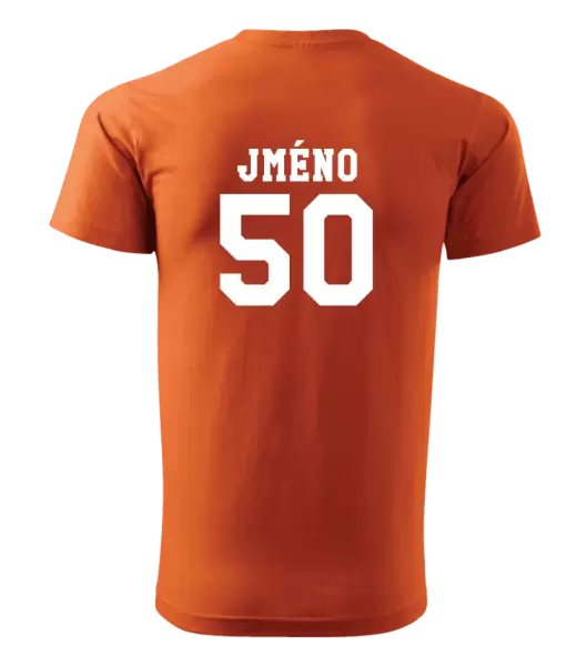 Pánské narozeninové tričko Věk a jméno