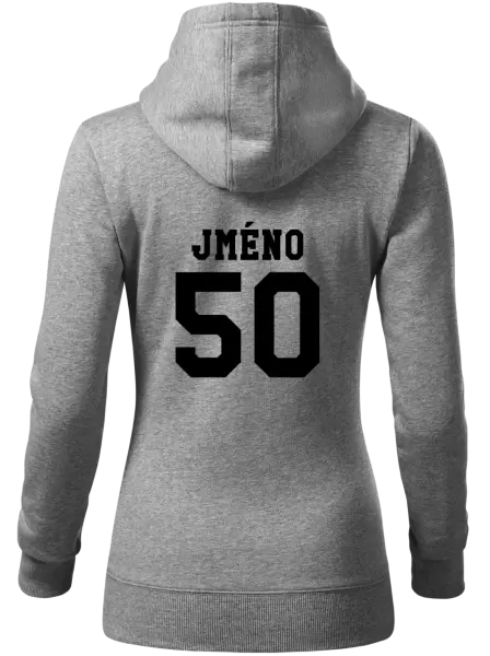Dámská mikina Věk a jméno