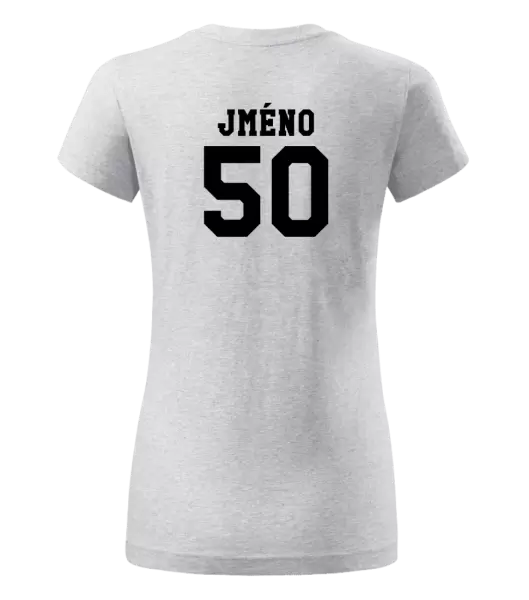 Dámské narozeninové tričko Věk a jméno