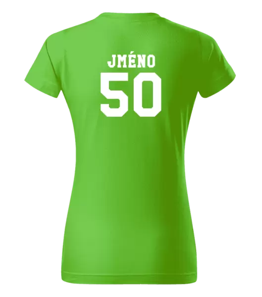Dámské narozeninové tričko Věk a jméno