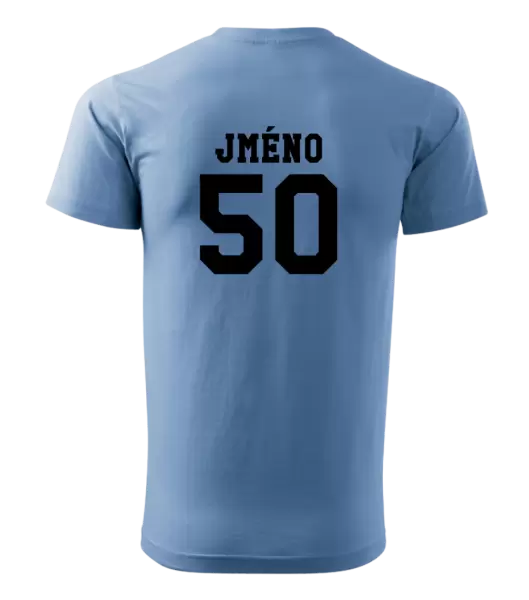 Pánské narozeninové tričko Věk a jméno