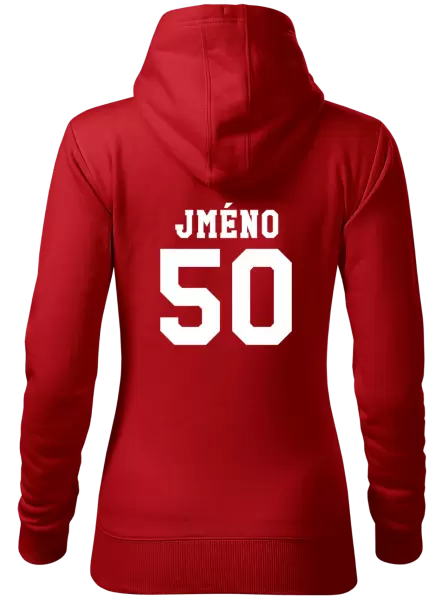 Dámská mikina Věk a jméno