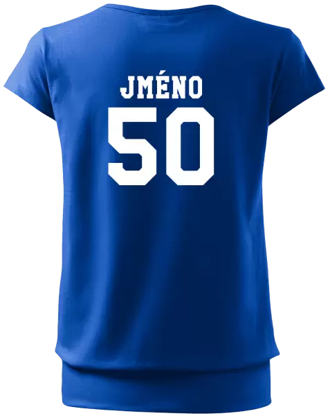 Dámské tričko Věk a jméno