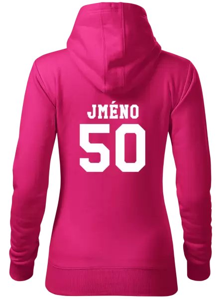 Dámská mikina Věk a jméno