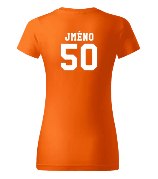 Dámské narozeninové tričko Věk a jméno